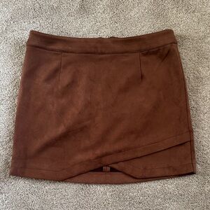 BB Dakota by Steve Madden Chocolate Mini Skirt